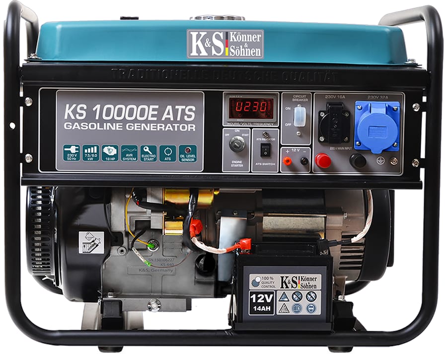 Könner und Söhnen Benzin Generator KS10000E-ATS
