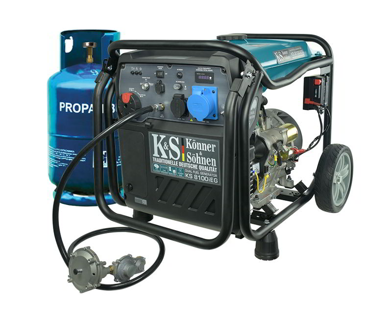 Könner und Söhnen LPG/Benzin-Inverter Generator