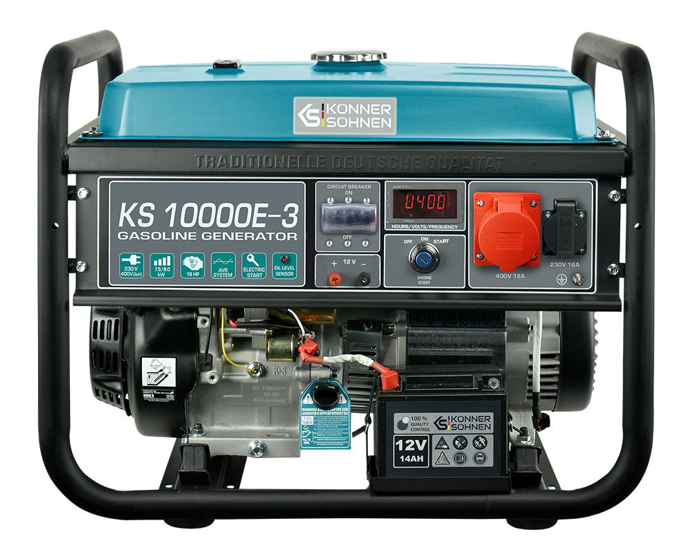 Könner und Söhnen Benzin Stromerzeuger KS10000E-3